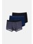 Lacivert 4210 3'lü Desenli Micro Modal Boxer 1