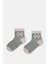 Gri Melanj-Lacivert Erkek Çocuk 2'li Soket Çorap 5