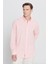 Comfort Fit Rahat Kesim Düğmeli Yaka Casual Keten Gömlek 5