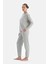 Gri Bisiklet Yaka Jogger Paça Cellıant Pijama Takımı 3