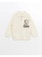 Lcw Kids Bej Polo Yaka Uzun Kollu Baskılı Erkek Çocuk Sweatshirt 2