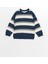 Lcw Kids Bej Bisiklet Yaka Uzun Kollu Çizgili Erkek Çocuk Sweatshirt 2