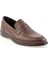 Kahve Leather Erkek Loafer Ayakkabı E01081002803 2