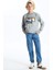 Lcw Kids Gri Bisiklet Yaka Baskılı Uzun Kollu Erkek Çocuk Sweatshirt 2