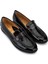 Kadın Hakiki Deri Siyah Comfort Ayakkabı 611 E1717-33 Bn Ayk SK25-26 Black/grıgıo 2