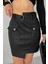 Mini Fermuarlı Deri Etek 2