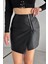 Mini Fermuarlı Deri Etek 1