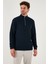 Pamuklu Relaxed Fit Yarım Fermuarlı Sıfır Yaka Örme Sweat Erkek Sweat 5901076 4