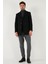 Slim Fit Apaş Yaka Astarlı Kaşe Kaban Erkek Kaban 584K1217 2