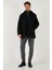 Slim Fit Çıkarılabilir Tüylü Yaka Detaylı Astarlı Kaşe Kaban Erkek Kaban 58400217 2