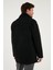 Slim Fit Çıkarılabilir Tüylü Yaka Detaylı Astarlı Kaşe Kaban Erkek Kaban 58400217 7