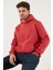 Regular Fit Kapüşonlu Kanguru Cepli Içi Tüylü Yumuşak Şardonlu Sweat Erkek Sweat 5905281 1
