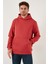Regular Fit Kapüşonlu Kanguru Cepli Içi Tüylü Yumuşak Şardonlu Sweat Erkek Sweat 5905281 6