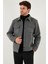 Slim Fit Ceket Yaka Astarlı Kaşe Kaban Erkek Kaban 58400347 5