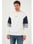 Pamuklu Relaxed Fit Bisiklet Yaka Şardonlu Renk Bloklu Sweat Erkek Sweat 5905298T 3