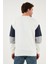 Pamuklu Relaxed Fit Bisiklet Yaka Şardonlu Renk Bloklu Sweat Erkek Sweat 5905298T 6