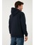 Regular Fit Kapüşonlu Fermuarlı Içi Tüylü Yumuşak Şardonlu Kışlık Sweat Erkek Sweat 5905340 6