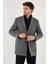 Slim Fit Apaş Yaka Astarlı Kaşe Kaban Erkek Kaban 584K1217 3