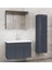 Viola3-Antrasit (100+35) 135 cm Mdf-Aynalı Seramik Lavabolu Banyo Dolabı Takımı**demonte Değil** 1
