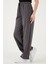 Pamuklu Relaxed Fit Yüksek Bel Geniş Paça Pantolon Bayan Pantolon 668YP5275 4