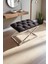 Delano x Bench Puf – 40 x 60 cm Krom Metal Ayaklı, Babyface Kumaş, 44 cm Yükseklik 2