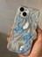 iPhone 13/14/15 Kılıf Hologramlı Mavi Deniz Anası Desenli Darbe Emici Kamera Korumalı Silikon 1