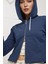 Kadın Kapüşonlu Fermuarlı Sweatshirt Blue 5
