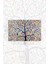 Beyaz Çiçekli Ağaç Desenli Duvar Halısı Duvar Örtüsü Tapestry Süet Dokulu Kumaş 2