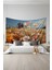 Çiçek Bahçesi Desenli Duvar Halısı Duvar Örtüsü Tapestry Süet Dokulu Kumaş 1