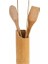 Standlı Bambu Kaşık Seti 4 Parça - Maşa - Kaşık - Spatula 2