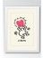 Keith Haring Radiant Heart Çerçeveli Tablo - Işıltılı Kalp - Eklektik Tarz Duvar Dekoru 1