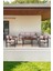 Bahce Mobilyası, Modern Balkon Mobilyası, Kafe Oturma Takımı, Teras Koltugu, 1+1+3+M 1