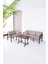 Bahce Mobilyası, Modern Balkon Mobilyası, Balkon Oturma Grubu, Kafe Oturma Takımı, Teras Koltugu, 2+3+M 3