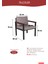 Bahce Mobilyası, Modern Balkon Mobilyası, Kafe Oturma Takımı, Teras Koltugu, 1+1+M 1