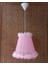 Pembe Organze Avize M-70 Yatak Odası Çocuk Odası Genç ve Bebek Odası Avize Aydınlatma Sarkıt 1
