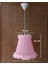 Pembe Organze Avize M-70 Yatak Odası Çocuk Odası Genç ve Bebek Odası Avize Aydınlatma Sarkıt 2