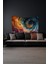 Renkli Spiral Desenli Duvar Halısı Duvar Örtüsü Tapestry Süet Dokulu Kumaş 1