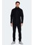 SANSA Erkek Siyah Polar Sweatshirt – Kışlık, Düz Desen, %100 Polyester, Rahat ve Sıcak Kesim 7