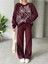 Elegance Desenli Alt Üst Triko Takım 3