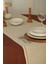 Yakacihome Elora Duck Keten Yıkanabilir Leke Tutmaz Cappuccino Kopenaki Dantel Detaylı Runner 40X140 cm 2