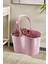 Sıkmalı Temizlik Kovası 15 litre, Standart Sıkmalı Yer Zemin Temizlik Mop Kovası F065 Pembe 4