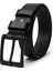 2 Adet 100 % Hakiki Deri Siyah Erkek Kumaş Kemer 3.4 cm 2