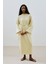 Oversıze Uzun Rahat Elbise Soft Sarı 5