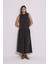 Modal Büzgülü Uzun Etek Antrasit 2