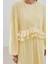 Mila Piliseli Katlı Elbise Soft Sarı 3