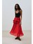 Mila Piliseli Katlı Etek Kırmızı 1