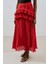 Mila Piliseli Katlı Etek Kırmızı 2