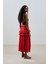 Mila Piliseli Katlı Etek Kırmızı 6