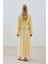 Mila Piliseli Katlı Elbise Soft Sarı 6