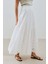 Nakışlı Uzun Etek Ekru 2
